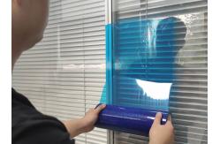 China Transparent Blue Self Adhesive Window Extrusion Profile And Window Glass Film supplier