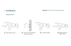 China IP65 3000lm Dual Head Security Head Rotatable Wall Mounted supplier