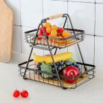 Non Folding kitchen Steel wire basket for Organizing Vegetables And Fruits for sale