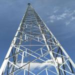 100m Self Supporting 3 Legged Tower Steel Tube for sale