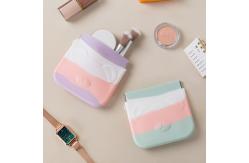 China Mini Silicone Cosmetic Bag Washable Odorless Multi Function supplier