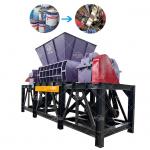 1000-5000 Kg/h Heavy Double Shaft Metal Bucket Iron Aluminum Car Steel Crusher Crushing Shredding Machine for sale