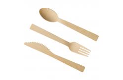 China Disposable Bamboo Knife And Fork Spoon Set Degradable Induividual Cutlery Set supplier