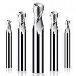 Aluminum CNC Ball End Mill durable Carbide Milling Cutter 1mm - 20mm Diameter for sale