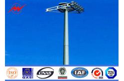 China 28m Q345 Customized Galvanized High Mast Pole With Lifting Systems supplier