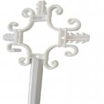 8*18mm White Plastic Georgian Glazing Bars Flower Hardware For Upvc Window for sale