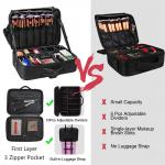 Multifunction Polyester Makeup Brush Organizer With Adjustable Dividers