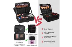 China Multifunction Polyester Makeup Brush Organizer With Adjustable Dividers supplier