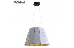 China Modern Polyester Fiber Lampshade Office Acoustic Sound-Absorbing PET Felt Handmade Chandelier supplier