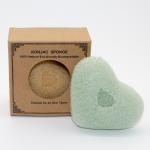 8.6×6.5×2.5cm Green Tea Konjac Sponge for sale