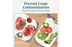 China Dishwasher Safe Plastic Kitchen Cutting Board With Easy-Grip Handles supplier