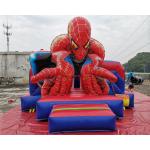 Commercial Spiderman Inflatable Bouncy Castle Slide Full Printing Combi Bouncer for sale