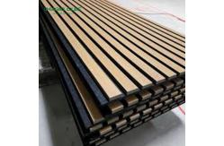 China Oak MDF Wood Polyester Felt Acoustic Wall Sound Insulation Panel with Melamine Finish supplier