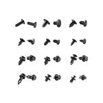 Nylon Car Clips Push Retainer Pins Kit White Black Blue for sale