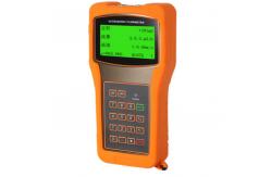 China RS232 Digital Handheld Ultrasonic Flow Meter With 4 Line Large Screen LCD supplier