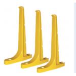Light Weight FRP Pultruded Profiles Fiberglass Bracket Acid Resistance,Yellow Fiberglass Cable bracket for sale