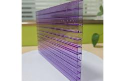 China Lightweight Impact-Resistant Purple Polycarbonate Hollow Sheet For Roofing Glazing Needs supplier