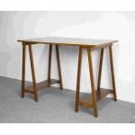 Walnut Solid Wood Home Office Desk Workstation With Desktop Panel for sale