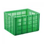 Eco Friendly Plastic Storage Crate Supermarket Collapsible Pallet Box
