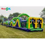 5k Giant Inflatable Sports Obstacles Challenge Backyard Inflatable Run Obstacle Course