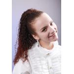 Light Brown Curly Human Pony Tail Wigs and Extension for Lady for sale