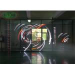 Full color indoor P3.91-7.82 transparent LED display curtain LED screen easy maintenance for sale