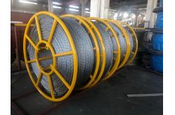 China Anti Twisting Galvanized Braided Steel Wire Rope Overhead Conductor Stringing supplier