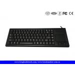 87 Keys Plastic Industrial Keyboard With Optical Touchpad , USB Or PS / 2 for sale
