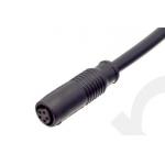 Industrial Grade M8 Straight Female Overmolded Plug Push-Pull 3/4/6/8A 5B 4D IP67 Designed for sale