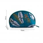 Shell Shape Polyester Cosmetic Bag With Zipper