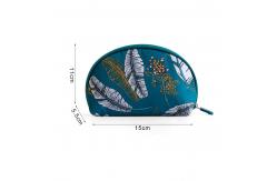 China Shell Shape Polyester Cosmetic Bag With Zipper supplier