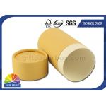 Brown Kraft Paper Packaging Tube Cylindrical Gift Box Container Biodegradable for sale