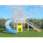 Steel Frame Shape Slide For Outdoor Playground Equipments for sale