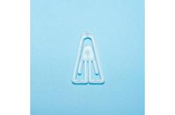 China A Shape Small Plastic Paper Clips , 1.3 Inches Clear Plastic Paper Clips supplier