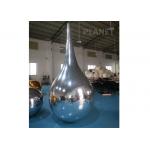 Reflective Inflatable Mirror Ball Water Drop Shaped Customized Size for sale