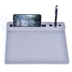 Portable Wireless Phone Charger Leather Multifunctional Mouse Pad Gaming Creative