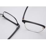 Portable Rectangle Metal Browline Glasses Framework Unisex 3534