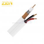 95% CCA Braid CCTV RG59 Coaxial Cable 20 AWG BC Conductor Foamed PE Siamese Cable for sale