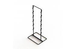 China Double Metal Strips Snack Display Rack With 24 Clip supplier