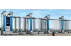 China Aluminum Alloy Automatic Retractable Gate Electric Operated Fingerprint Control supplier