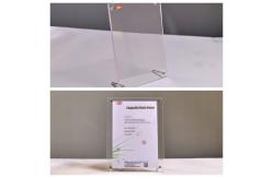 China Acrylic Photo Frame With Stand Acrylic Card Holder With Screw Foots supplier