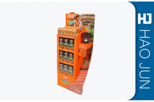 Professional Cardboard Point Of Purchase Displays Flat Packed For Desk Lamp