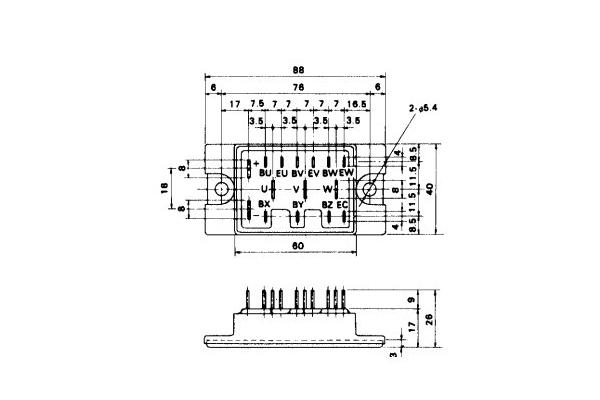 IGBT Power Module 6DI150A-050 POWER TRANSISTOR MODULE FUJITSU IGBT Power Module