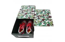 China Foldable Shoe Packaging Box Custom Size Rigid Shoe Box rectangle supplier