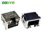 RJ45 Connector SMT Connector Sinking Board 8.5 With Light 8P8C Patch Type DGKYDCB851188AB1W6SB1075 for sale