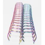 Mixed Seven Color Electroplated Metal Double Loop Wire O for sale
