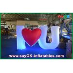 White Attractive Inflatable Lighting Decoration Funny For Event