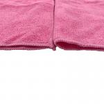 220gsm Warp Knitted Red Microfiber Fabric 40x40 Piped 80% Polyester