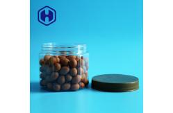 China Hexagon 450ml 15oz Peanut Plastic Jar With Screw Caps 81mm Height supplier