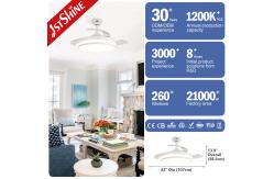 China Standard Wind LED Ceiling Fan with Retractable PC Blades and Air Conditioning Function supplier